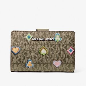 Michael Kors Jet Set Medium Printed Signature Logo Wallet